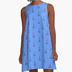 Dance I Love LA Style Salsa A-Line Dress