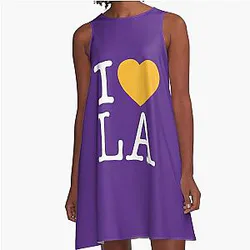 I Love LA A-Line Dress