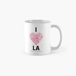 I Love LA Los Angeles City Map Classic Mug