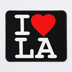 I Love Los Angeles Mouse Pad