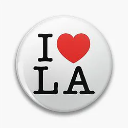 I Love Los Angeles LA Pin