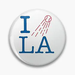 I Love Lad White Pin