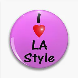 Dance I Love LA Style Salsa Pink Socks Pins