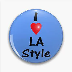 Dance I Love LA Style Salsa Socks Pin
