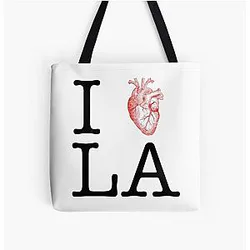 I Love LA All Over Print Tote Bag