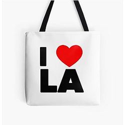I Love LA All Over Print Tote Bag