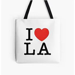 I Love Los Angeles All Over Print Tote Bag