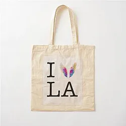 I Love LA Cotton Tote Bag