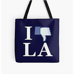 I Like LA - I Love LA - Los Angeles All Over Print Tote Bag