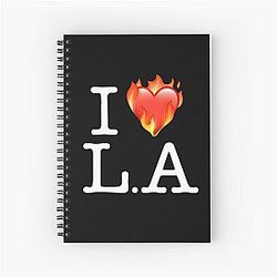 I Love LA Spiral Notebook