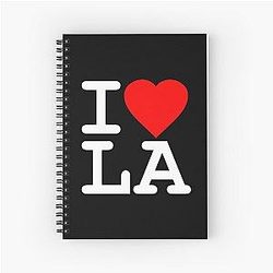 I Love Los Angeles Spiral Notebook