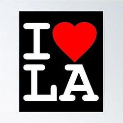 I Love LA Angeles Poster