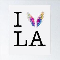I Love LA Poster