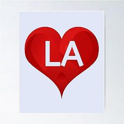 I Love LA Los Angeles Shirts, Stickers, Mugs, Bags, and Merchandise