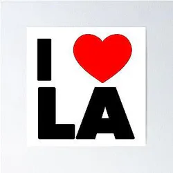 I love LA Poster