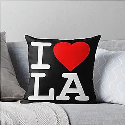 I Love Los Angeles Throw Pillow