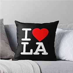 I Love Los Angeles Throw Pillow