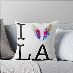 I love LA Throw Pillow