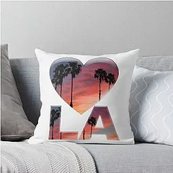 I Love Los Angeles Throw Pillow