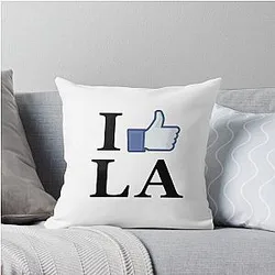 I Love LA - Los Angeles Throw Pillow