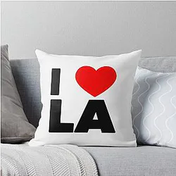 I love LA Throw Pillow