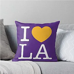 I Love LA Throw Pillow