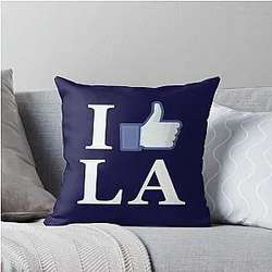 I Like LA - I Love LA Los Angeles Throw Pillow