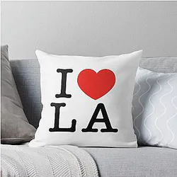 I Love Los Angeles Throw Pillow