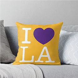 I Love LA Home Throw Pillow