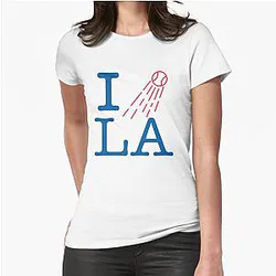 I Love Lad White Fitted T-Shirt