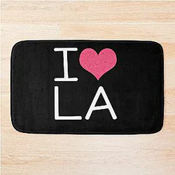 Wanderlust - Love LA Graphic Design Bath Mat