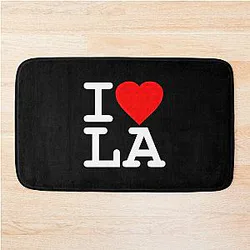 I Love Los Angeles Bath Mat