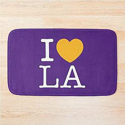 I Love LA Away Bath Mat