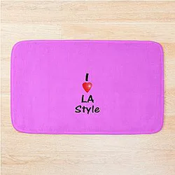 Dance I Love LA Style Salsa Socks Bath Mat