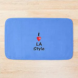 Dance I Love LA Style Salsa Socks Bath Mat