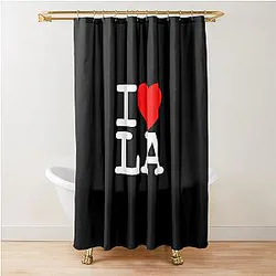 I Love Los Angeles Shower Curtain