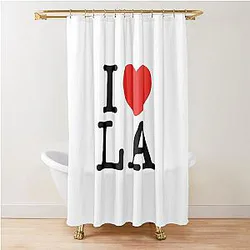 I Love Los Angeles Shower Curtain
