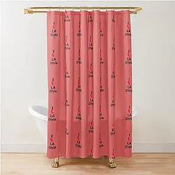 Dance I Love LA Style Salsa Shower Curtain