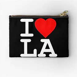 I Love LA Zipper Pouch