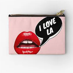 I Love LA Zipper Pouch