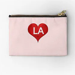 I Love LA Los Angeles Shirts Stickers Mugs Bags and Merchandise Zipper Pouch