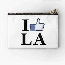 I Like LA - I Love LALos Angeles Zipper Pouch