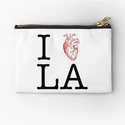 I Love LA Zipper Pouch