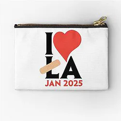 I Love LA Zipper Pouch January 2025