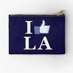 I Like LA - I Love LA Los Angeles Zipper Pouch