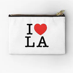 I Love Los Angeles LA Zipper Pouch