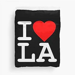 I Love LA Angeles Duvet Cover