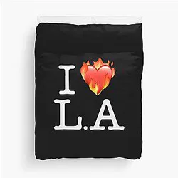 I Love LA Duvet Cover