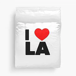 I Love LA Duvet Cover