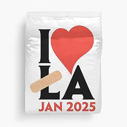 I Love LA January 2025 Duvet Cover